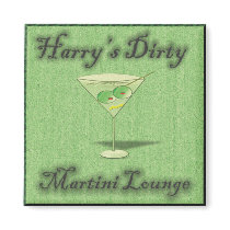 Harry's Martini Lounge Fridge Magnets