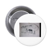 Hart art drawings old and new 129 pinback buttons