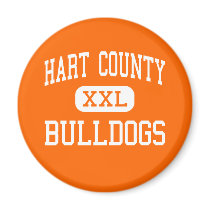 Hart County - Bulldogs - High - Hartwell Georgia Fridge Magnets