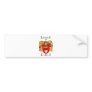 HART FAMILY CREST -  HART COAT OF ARMS BUMPER STICKERS