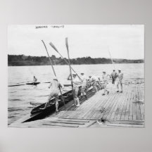 Harvard University Rowing Crew Team Photograph Print