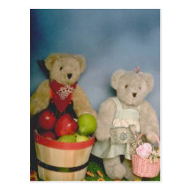 Harvest bears postcard