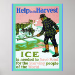 Harvest Ice ~ Vintage World War 1 posters