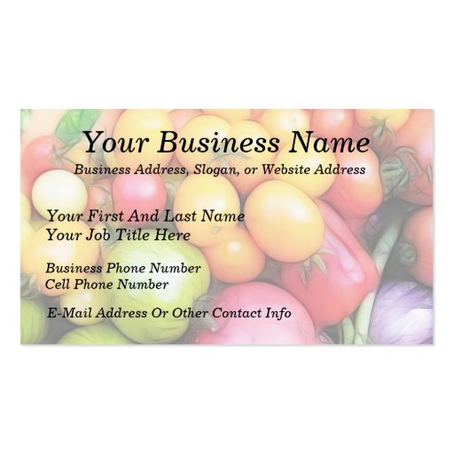 Harvest Time - Tomatoes! Business Card Templates