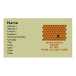 Harvesting Honey Is The Name Of The Game Business Card