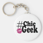 Hashtag Chic Geek Kiss Art Gifts Key Chain