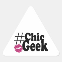 Hashtag Chic Geek Kiss Art Gifts Stickers