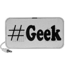 Hashtag Geek Art Gifts iPod Speaker