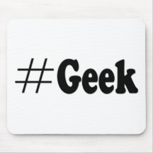Hashtag Geek Art Gifts Mouse Mat