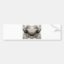 Hat Image in Shades of Grey Bumper Stickers