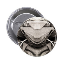 Hat Image in Shades of Grey Button