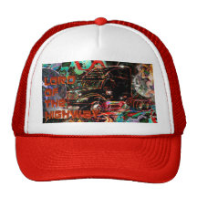 Hat "Lord of the Highway" BlknRed
