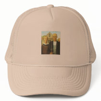 Hat with American Gothic Design