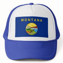 Hat with Flag of Montana State - USA