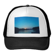 Hat with peaceful sunset picture