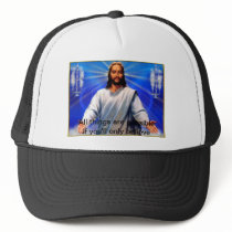 Hat with positive faith