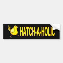 HATCH A HOLIC BUMPER STICKER