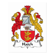 Hatch Family Crest Post Card