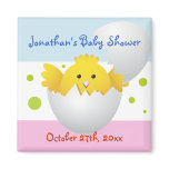 Hatching Chick Baby Shower Magnet