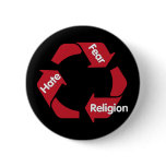 Hate Fear Religion buttons
