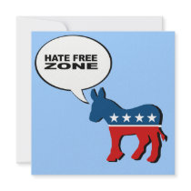 Hate Free Zone 2 Personalized Invitation