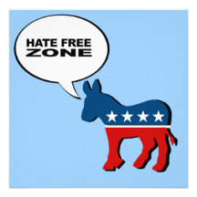 Hate Free Zone 2 Personalized Invitation