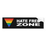 Hate Free Zone bumper stickers