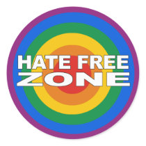 Hate Free Zone Sticker