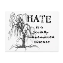 Hate is an STD Postcards