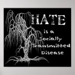 Hate is an STD posters