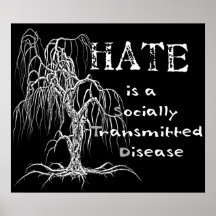 Hate is an STD Posters