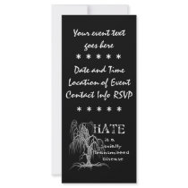 Hate is an STD Rack Card Design