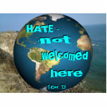 HATE - not welcomed here Ornament [Shadowed] Acrylic Cut Outs