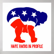Hate Radio in Profile Print