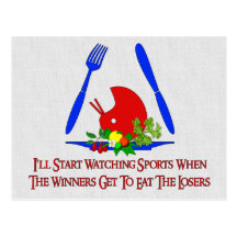 Hate Sports Postcard