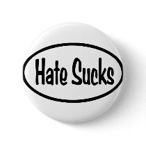 Hate Sucks Oval Buttons