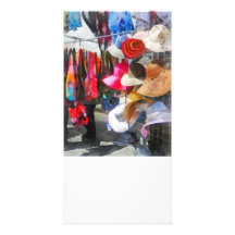 Hats and Purses at Street Fair Picture Card
