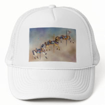 Hats, Caps - Three Carousel Horses