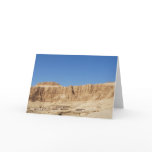 Hatshepsut Temple panoramic photograph Greeting Card