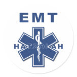 Hatzolah EMS Round Stickers