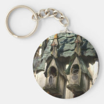 Haunted Birdhouse Keychains