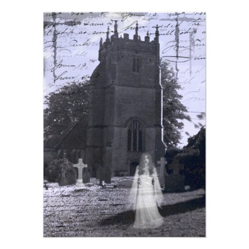 Haunted Cemetery Halloween Invitation