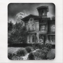 Haunted - Haunted House Mouse Pads