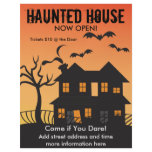 Haunted House and Bats flyers