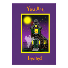 Haunted House & Ghost Invitation