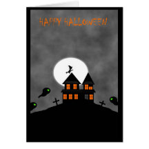 Haunted House Greeting Card