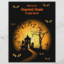 Haunted House Halloween Flyers