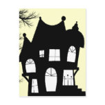 haunted house invitation postcards