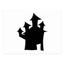Haunted House with Four Towers. Postcard