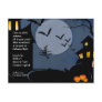 Haunted Houses and Witch Halloween Invitation Post Card